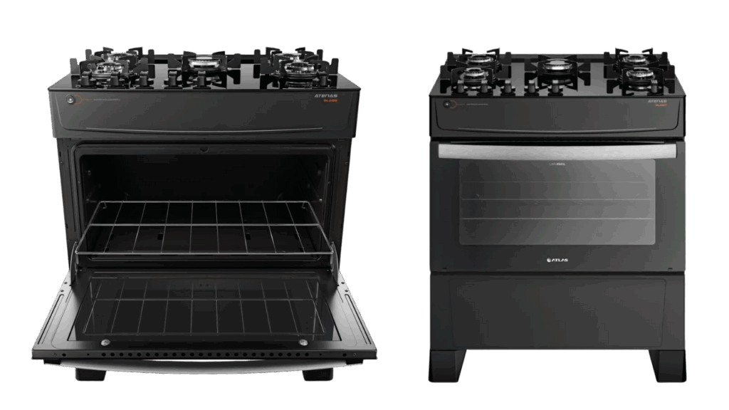 Fogão Atlas 5 Bocas Preto Atenas Glass Bivolt Preço: Vale a Pena Comprar?