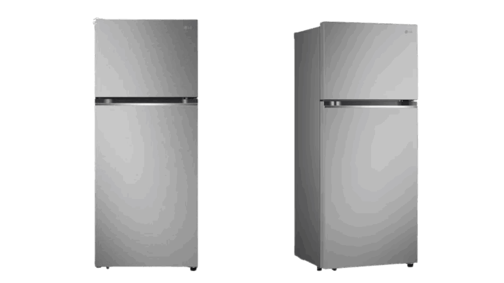 Geladeira LG Frost Free Inverter 375L Duplex Inox Look GN-B372PFMB