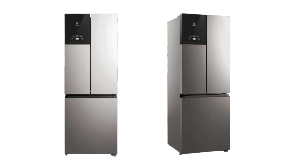 Geladeira Electrolux Frost Free Inverter 480L Efficient AutoSense 3 Portas Inox Look IM7S