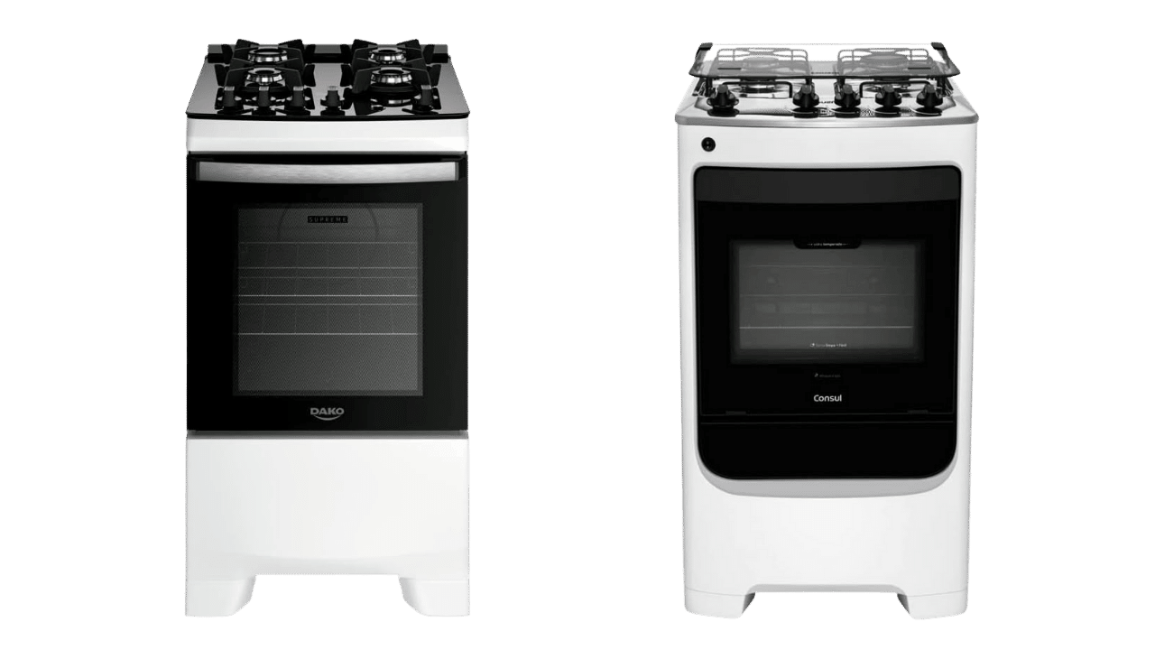 Fogão Dako Supreme Glass vs Consul CFO4NAB