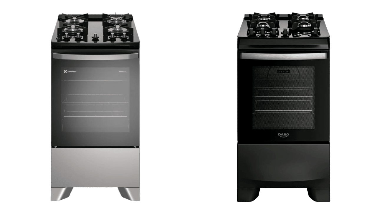 fogão electrolux fe4gs vs dako supreme black glass