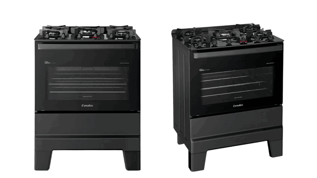 fogão Esmaltec Ideal Master Glass 5 bocas