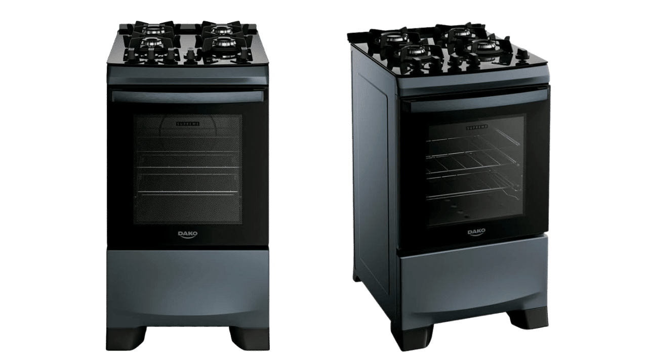 fogão 4 bocas dako supreme timer glass titanium vale a pena