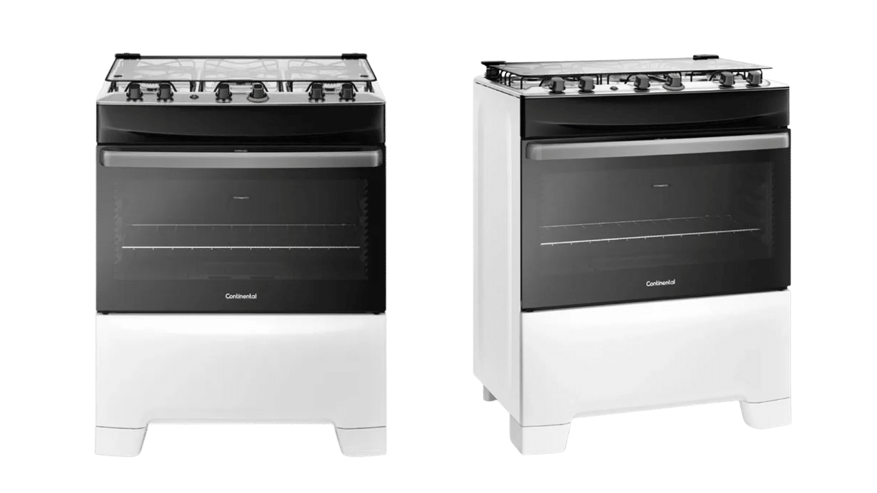 Comprar fogão Continental FC5IB 5 bocas inox branco