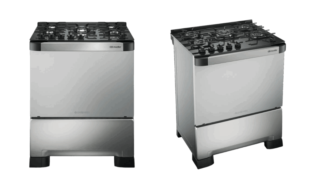 fogão mueller decorato vetro inox 5 bocas vale a pena comprar