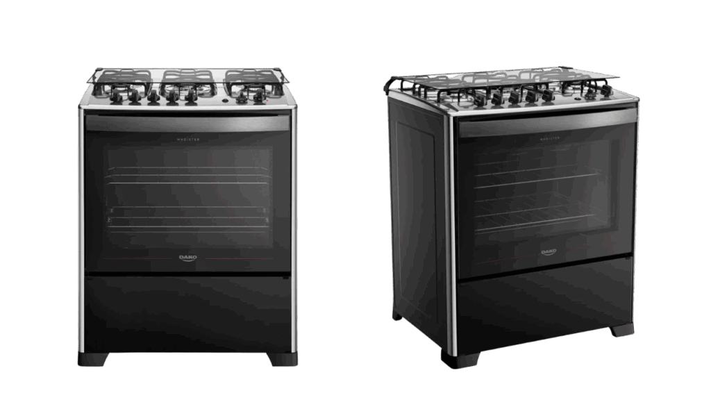 Fogão Dako Magister 5 Bocas Preto Mesa Inox Vale a Pena?