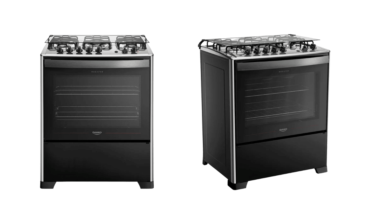 Fogão Dako Magister 5 Bocas Preto Mesa Inox Vale a Pena?