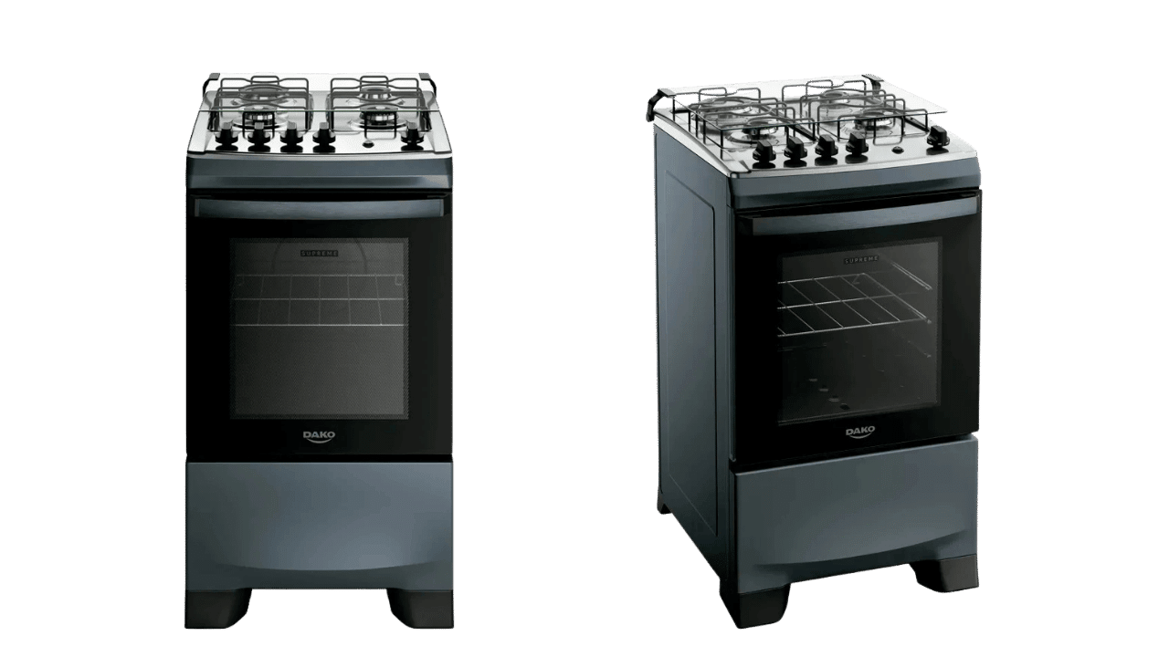 fogão dako supreme 4 bocas titanium bivolt é bom