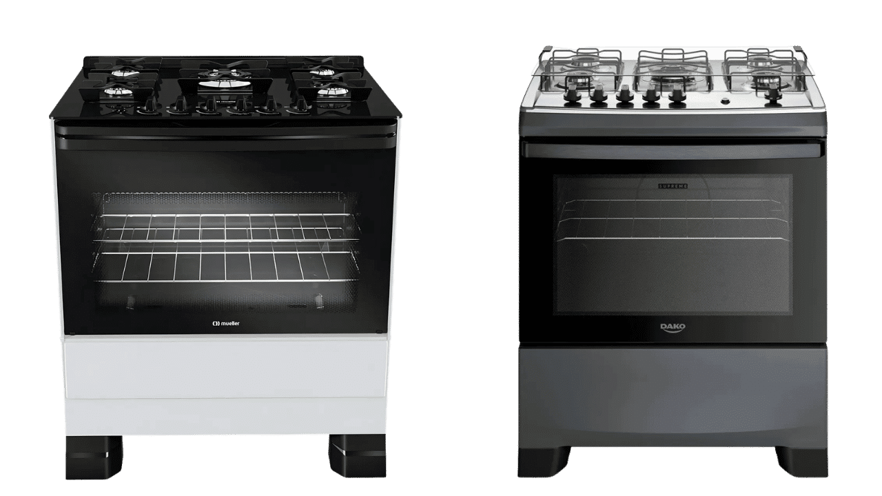 comparação fogão mueller mfv5bf vs dako supreme