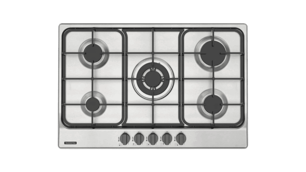 Tramontina Cooktop 75cm 5GX Gás Penta FF Tri Inox ou Brastemp Gourmand BDK90DRBNA